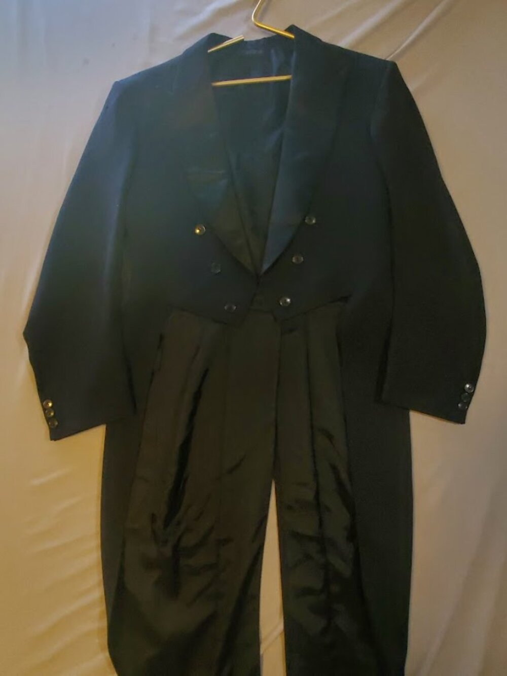 Vintage Shiffer Hillman Margetson Lee Vancouver Men Formal Dress Tailcoat Black